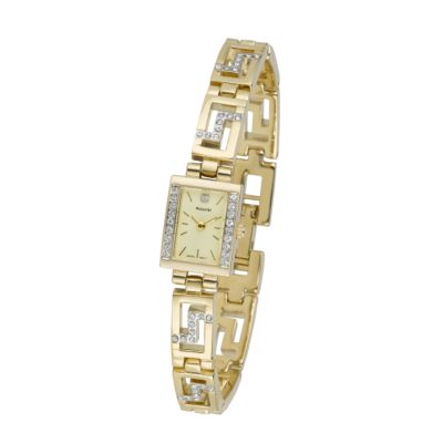 Accurist ladies' gold-plated crystal watch - Product number 4996445