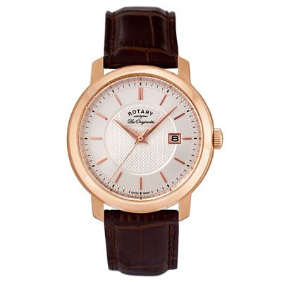 Rotary Ladies' Brown Leather Strap Watch H.Samuel