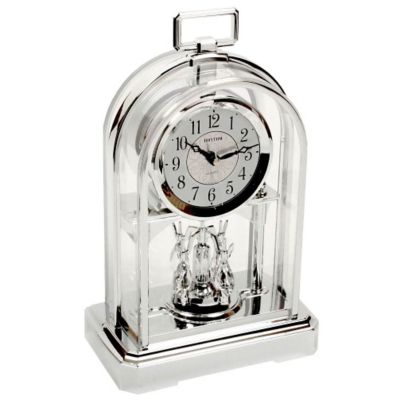 Rhythm Gold Tone Mantel Clock H.Samuel