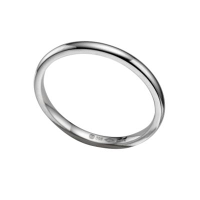 Platinum super heavy 2mm wedding ring