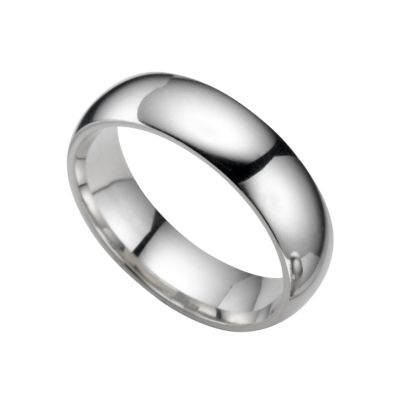 Platinum super heavy 6mm wedding ring