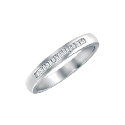Ladies' 18ct white gold diamond wedding ring - Product number 5078245