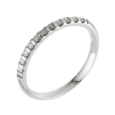 Ladies' 18ct white gold diamond set wedding ring - Product number 5079047