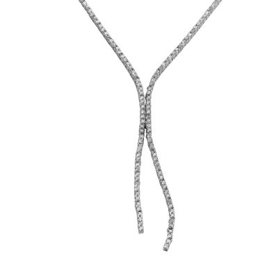 Sterling silver cubic zirconia necklace