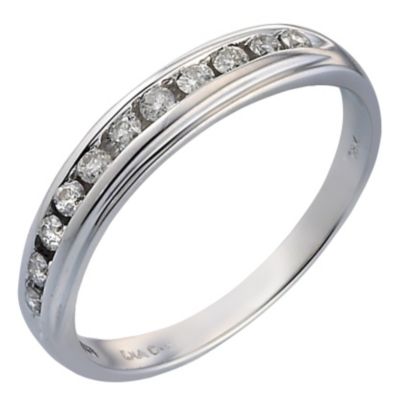 18ct White Gold 1/5 Carat Diamond Eternity Ring