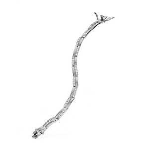 Sterling Silver Cubic Zirconia Bracelet