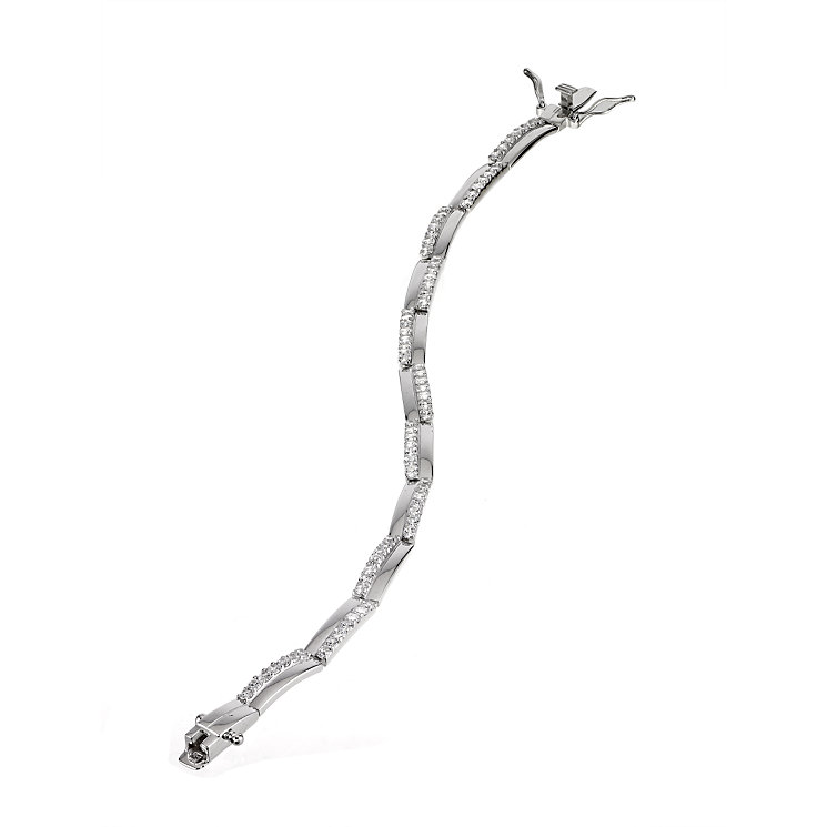 Sterling Silver Cubic Zirconia Bracelet - Product number 5133467