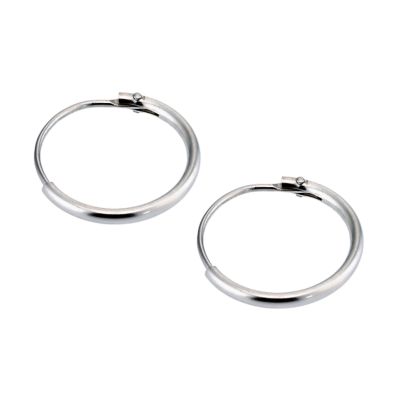9ct White Gold Small Sleeper Earrings - Product number 5138981