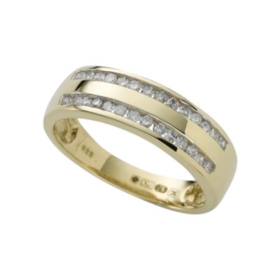 Ladies' 18ct gold quarter carat diamond wedding ring - Product number 5140862
