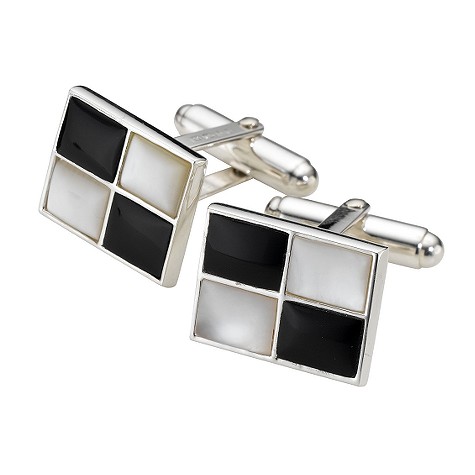 Unbranded Mother of pearl and onyx cufflinks