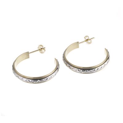 9ct Yellow Gold 21mm Wedding Earrings - Product number 5159687