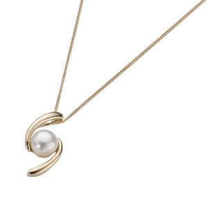 H Samuel 9ct Gold Freshwater Pearl Pendant