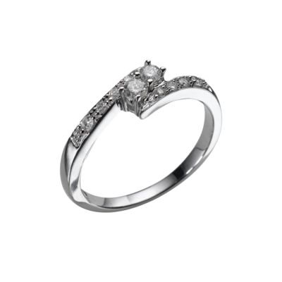 18ct white gold diamond ring - Product number 5163099