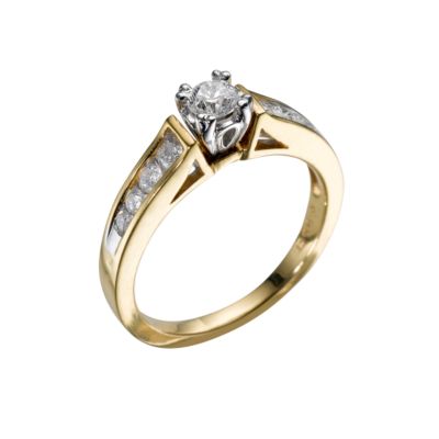 18ct gold half carat diamond ring - Product number 5164990