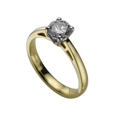 18ct gold two third carat diamond solitaire ring - Product number 5166403