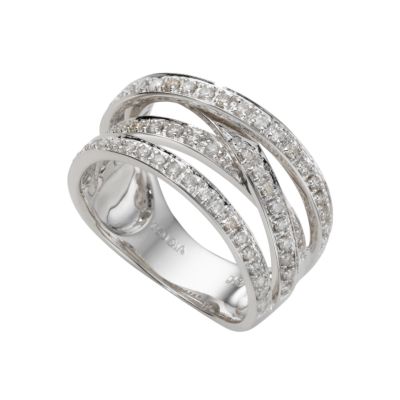 18ct white gold half carat diamond ring - Product number 5167507