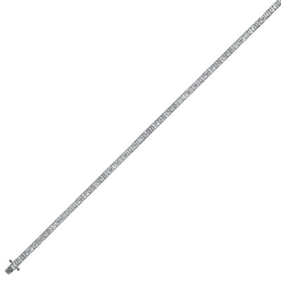 9ct white gold cubic zirconia tennis bracelet - Product number 5167744