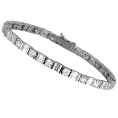 9ct white gold cubic zirconia bracelet - Product number 5167779