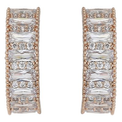 9ct white gold cubic zirconia earrings - Product number 5170532