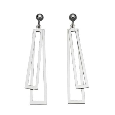 9ct white gold drop earrings - Product number 5170591