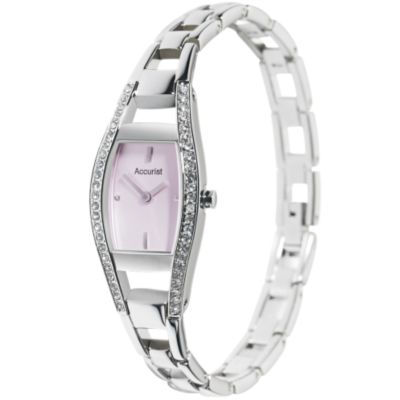 Accurist Ladies`Stone-set Bracelet Watch