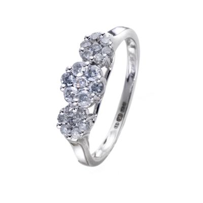18ct White Gold 1/2 Carat Diamond Ring