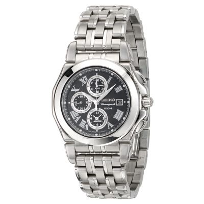 Menand#39;s Stainless Steel Chronograph Bracelet Watch