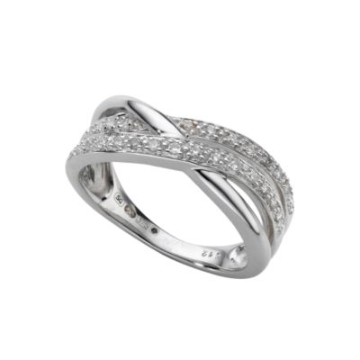 9ct white gold diamond ring - Product number 5195314