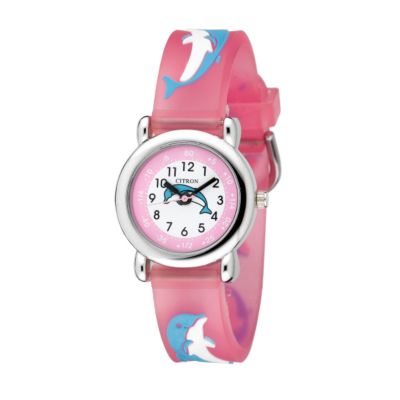 Unbranded JK Henderson Childand#39;s Pink Dolphin Watch