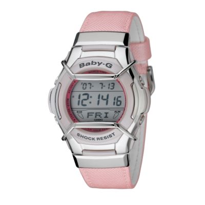 baby g watch black and pink