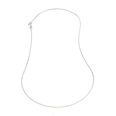 H Samuel 9ct White Gold Snake Chain Necklace