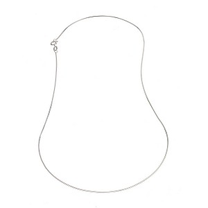 9ct White Gold Snake Chain Necklace