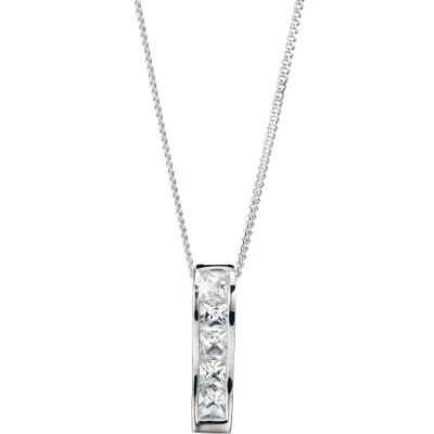 Silver Cubic Zirconia Pendant