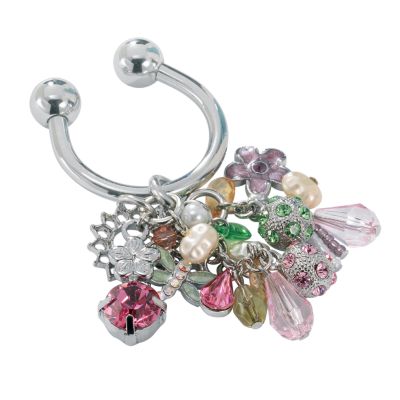 Multi-coloured trinket keyring - Product number 5207029