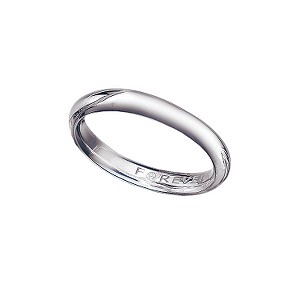 Ladiesand#39; 18ct White Gold Forever Diamonds Wedding Ring