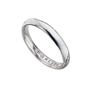Forever Diamonds Ladiesand#39; Platinum Forever Diamonds Wedding Ring