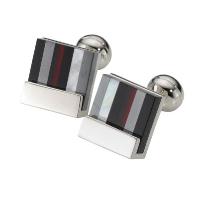 Square Mile multi-colour striped cufflinks - Product number 5213061