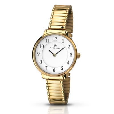 Accurist Ladies' Gold Plated Bracelet Watch H.Samuel