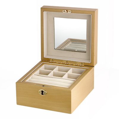 Light Pine Effect Jewellery Box at H. Samuel