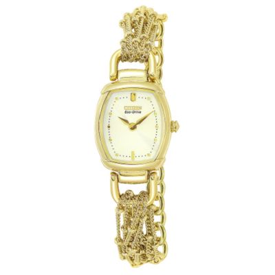 ladies gold-plated watch