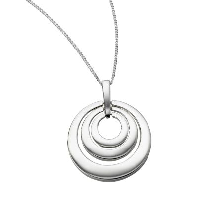 Sterling silver circle pendant - Product number 5316596