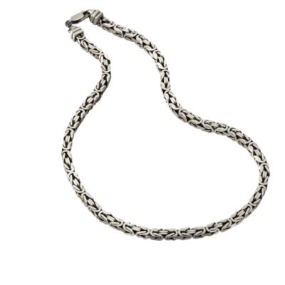 Men's oxidised sterling silver fancy link chain - Product number 5317967