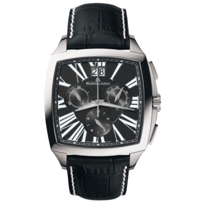 Maurice Lacroix Coussin men's leather strap chronograph watch - Product number 5322588