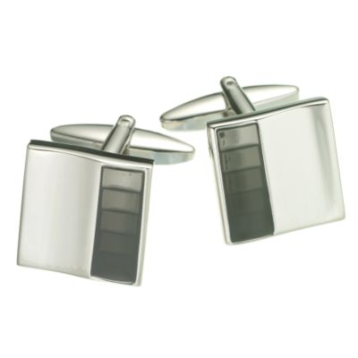 Classic Collection Square Grey Scale Cufflinks