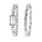 Rotary Ladies' stone-set watch and bracelet set