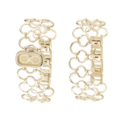 Rotary ladies' gold-plated watch and bracelet set - Product number 5327857