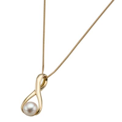 Loop and Cultured Freshwater Pearl Pendant