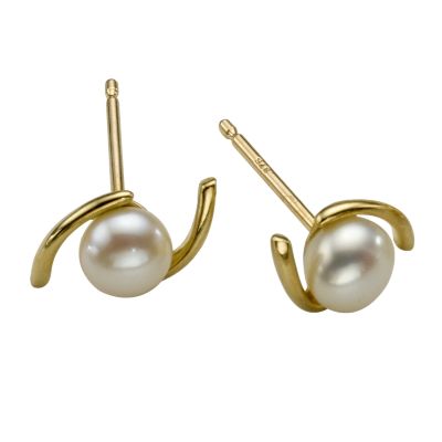 9ct Gold Cultured Freshwater Pearl Stud Earrings - Product number 5334152