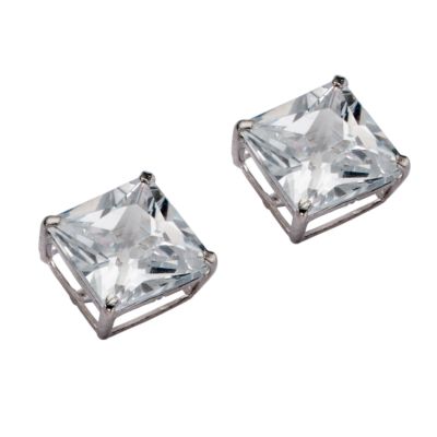 9ct White Gold Cubic Zirconia Earrings - Product number 5334357
