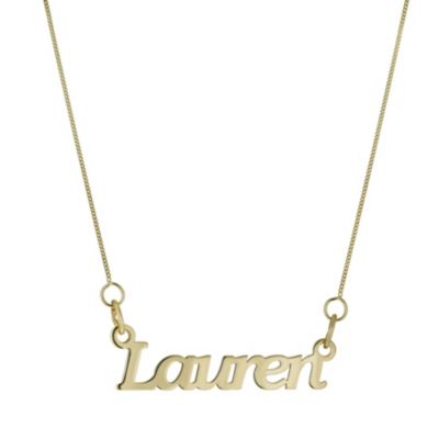 H Samuel 9ct Yellow Gold Personalised Name Necklace